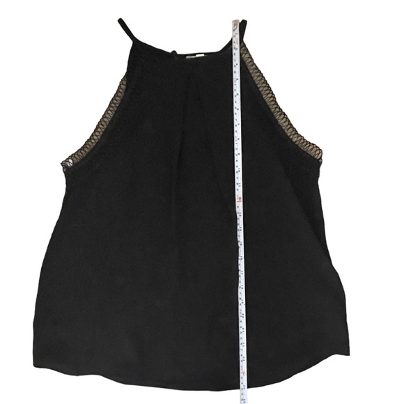 Mine | Black Drapey Halter Tank Top Blouse Women’s size Large - Picture 14 of 14